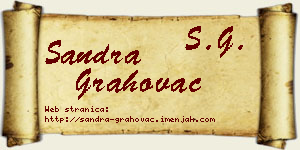Sandra Grahovac vizit kartica